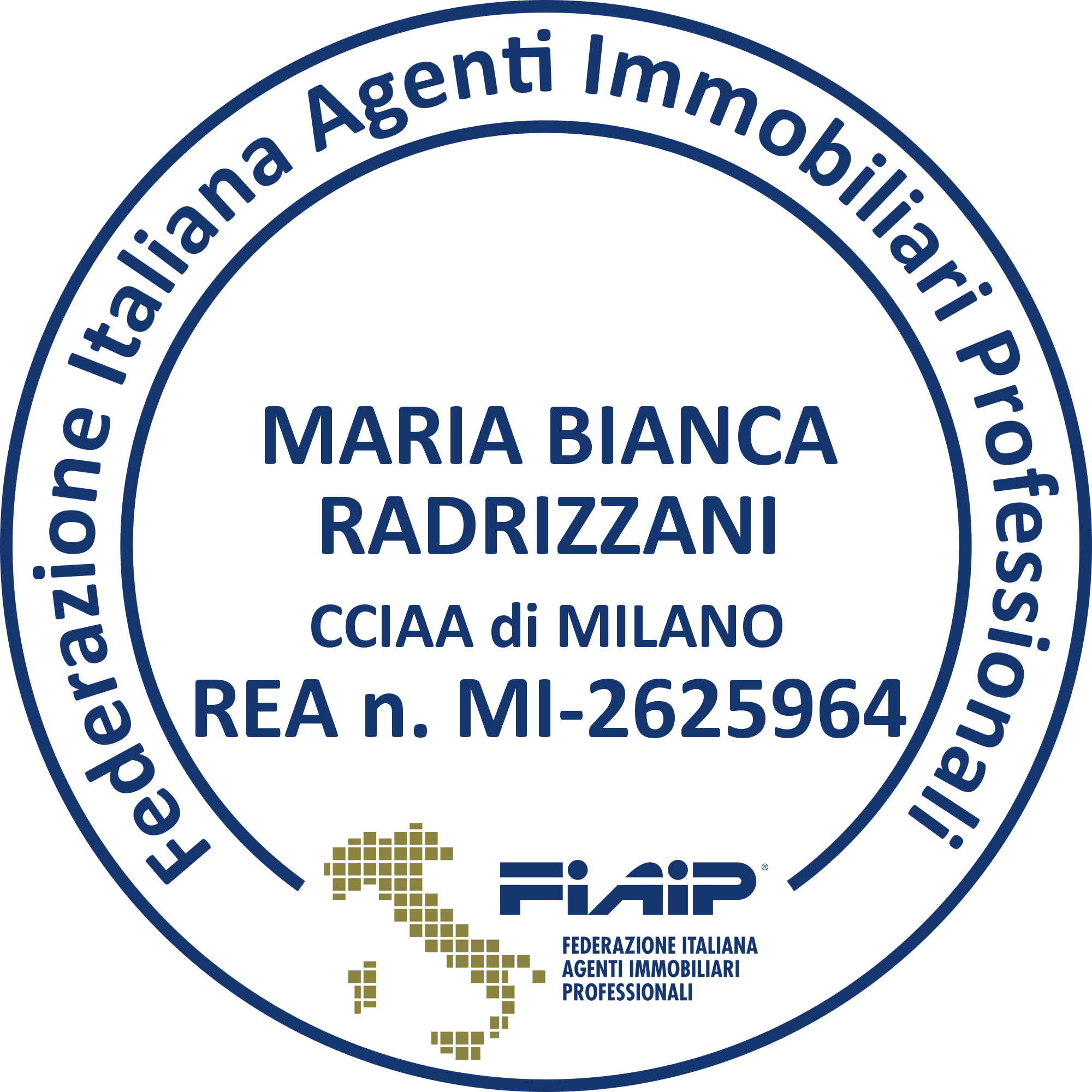 Timbro della Federazione Italiana Agenti Immobiliari.